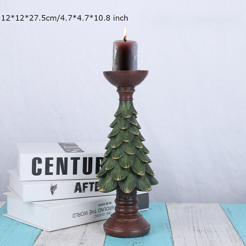 Christmas Tree Shape Candle Holder Living Room Desktop Decoration Ornaments