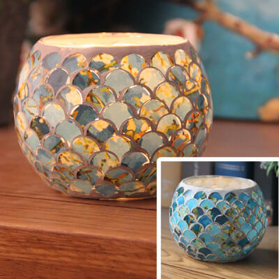 Geometric Glass Candle Tealight Holder for Wedding Table Centerpiece Christmas Decoration Birthday Gift