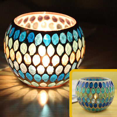 Geometric Glass Candle Tealight Holder for Wedding Table Centerpiece Christmas Decoration Birthday Gift