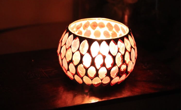 Sphere Glass Candle Holder Candle Romantic Candlelight for Wedding Table Home Restaurant Party Holiday Decoration