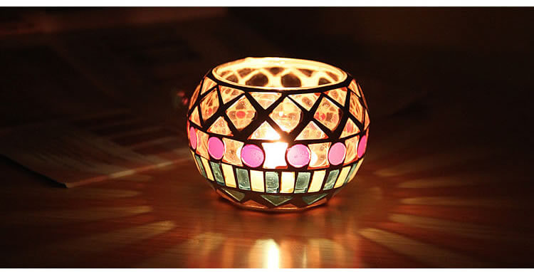 Sphere Glass Candle Holder Candle Romantic Candlelight for Wedding Table Home Restaurant Party Holiday Decoration