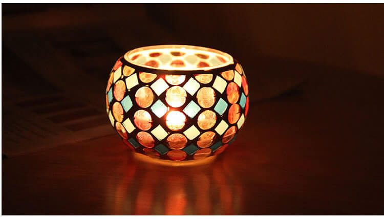 Sphere Glass Candle Holder Candle Romantic Candlelight for Wedding Table Home Restaurant Party Holiday Decoration