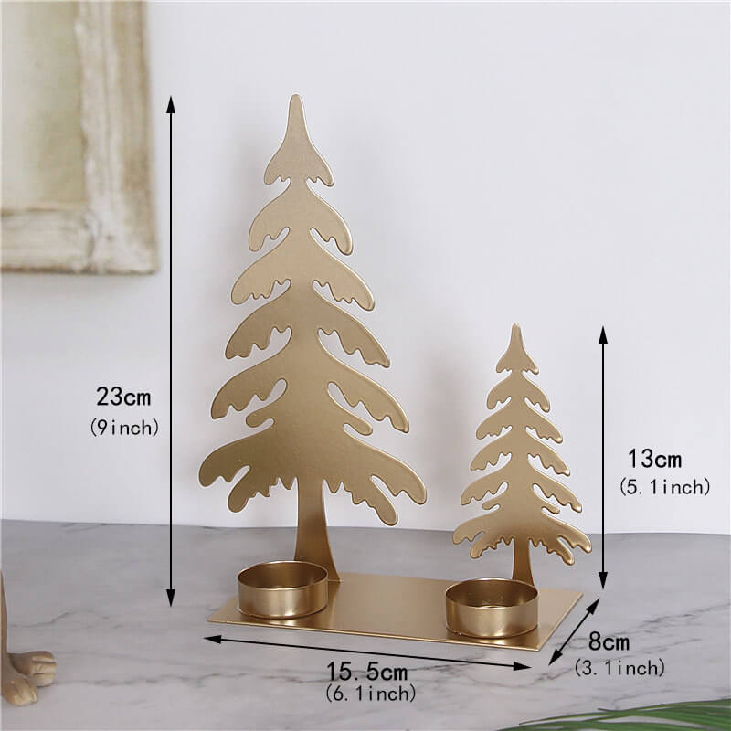 Christmas Tree and Elk Shape Candle Holder for Wedding, Christmas, Dining Table, Party, Home Decor