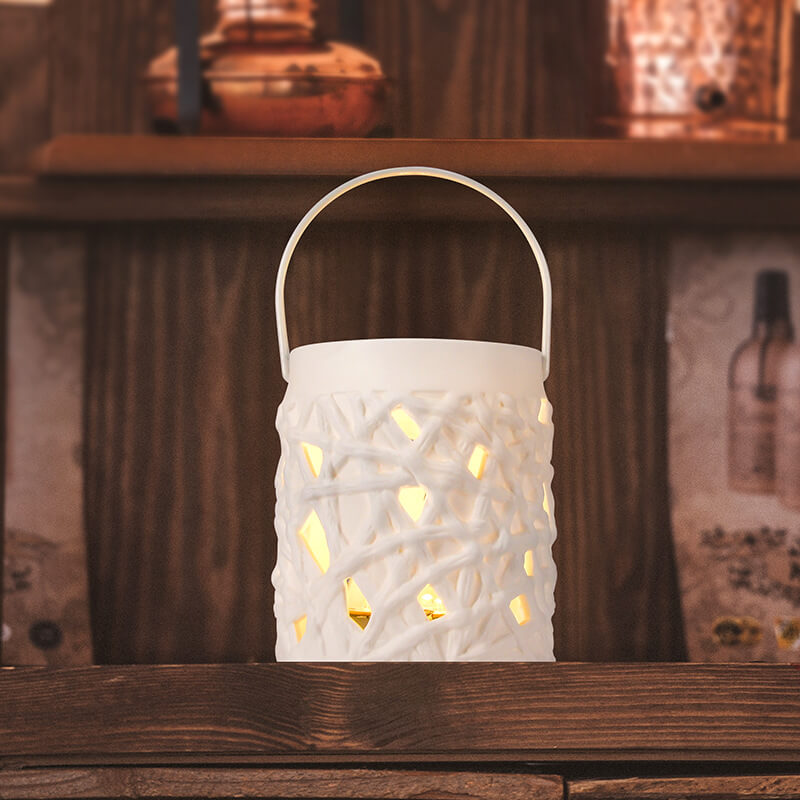 Creative Portable Hollowed-out Candle Holder for Home Furnishings