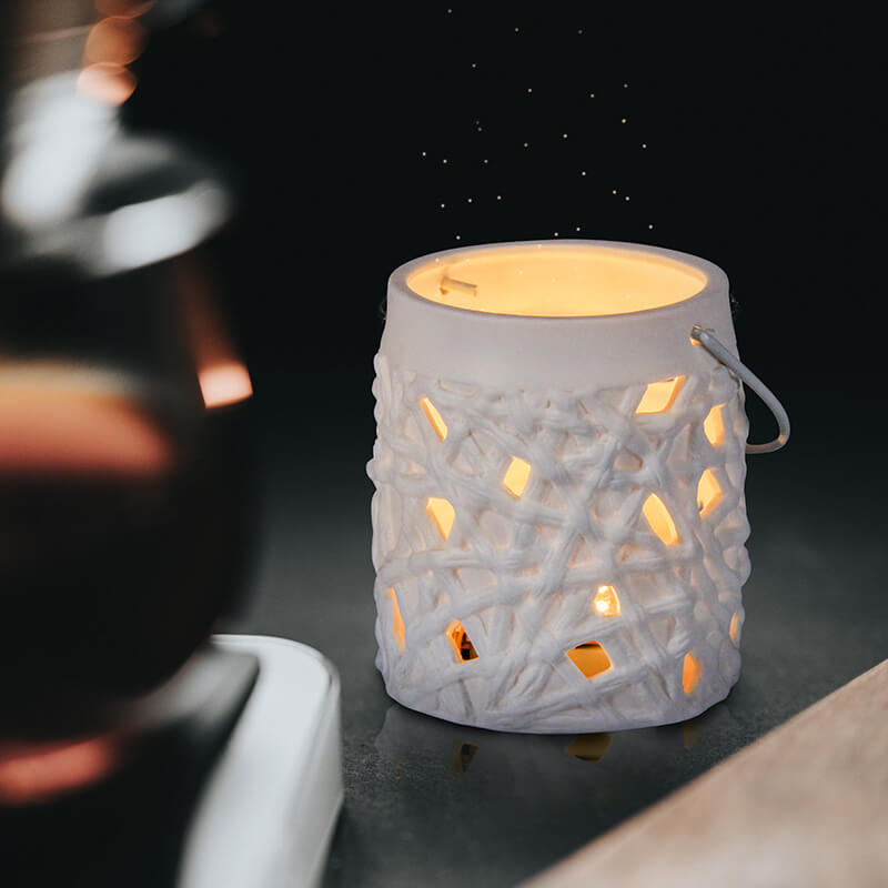 Creative Portable Hollowed-out Candle Holder for Home Furnishings