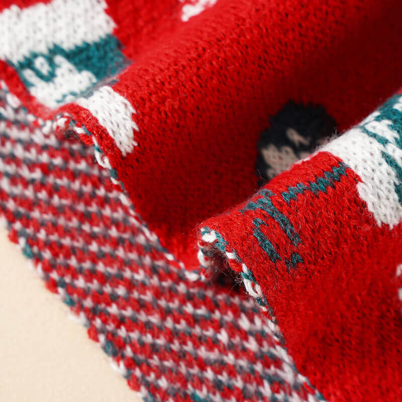 Winter Essentials Cute Christmas Pattern Scarf