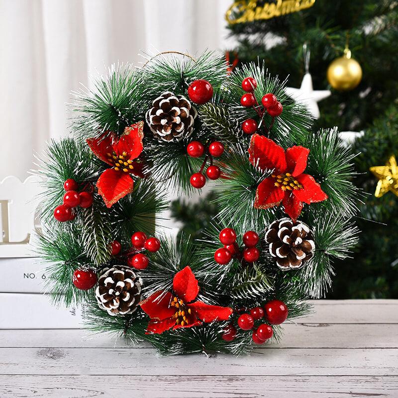 Artificial Christmas Door Wreath 12inch