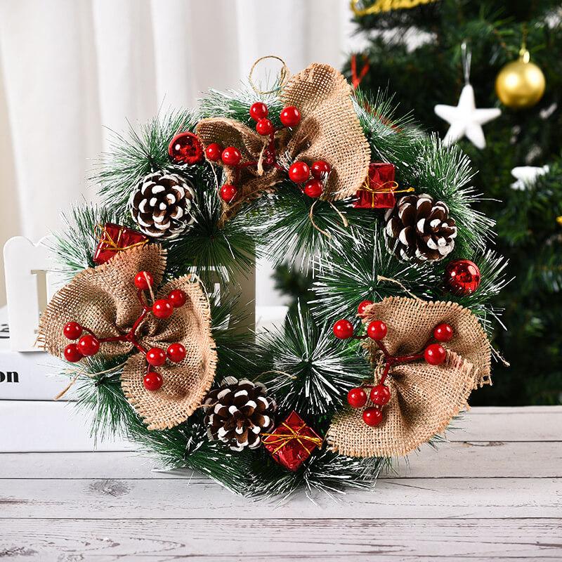 Artificial Christmas Door Wreath 12inch