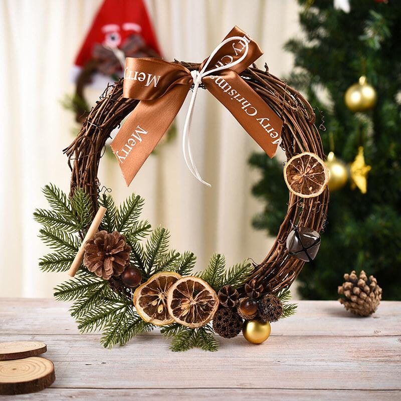 Creative Christmas Rattan Wreath Door/Wall Decor