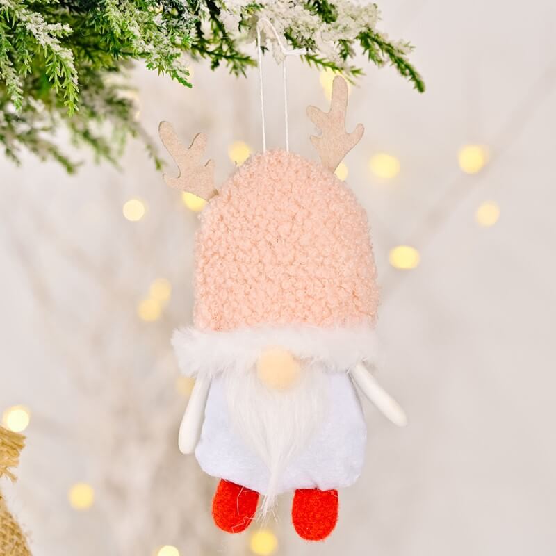 Christmas Decoration Christmas Lamb Fleece Hat Faceless Doll Pendant Christmas Tree Gnome Pendant