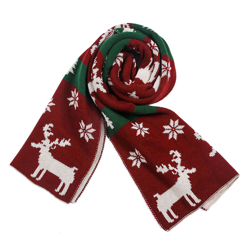 Christmas Theme Warm Imitation Cashmere holiday Scarves