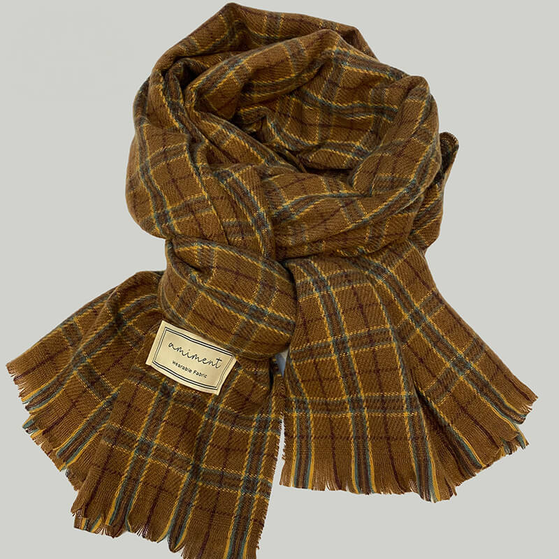 Couple Fashion Classic Plaid Scarf