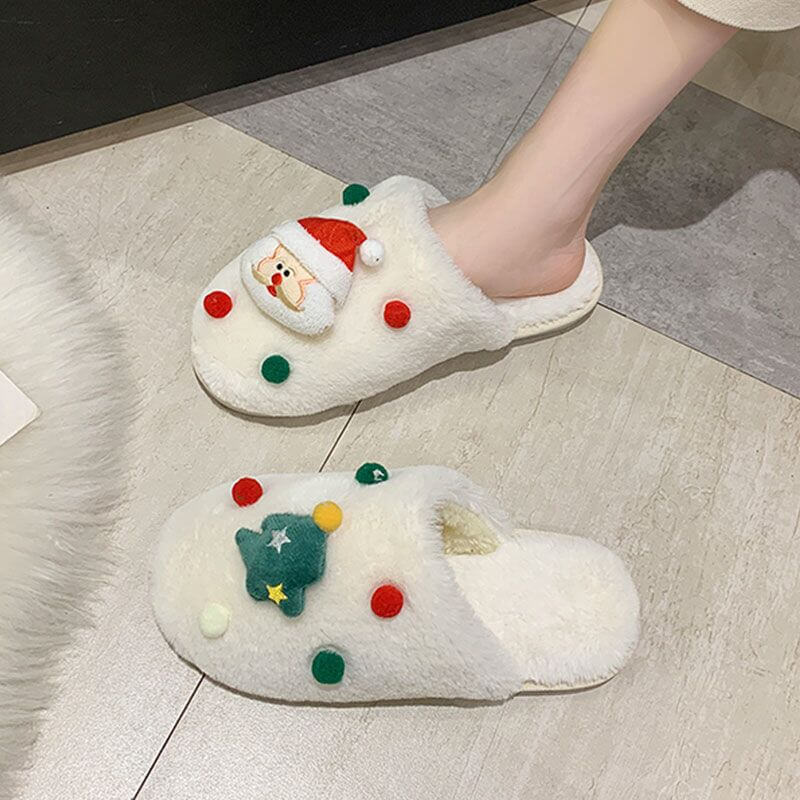 Lovely Warm Women Christmas Slippers for Christmas Gift