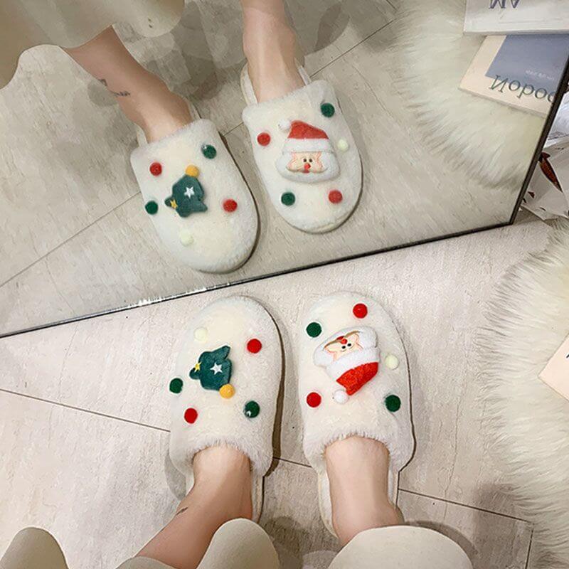 Lovely Warm Women Christmas Slippers for Christmas Gift