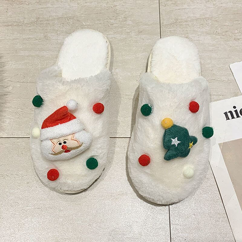 Lovely Warm Women Christmas Slippers for Christmas Gift