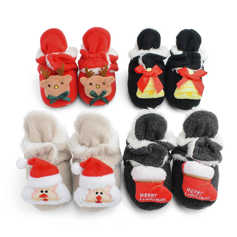 Baby Christmas Cotton Shoes Soft-soled Toddler Shoes