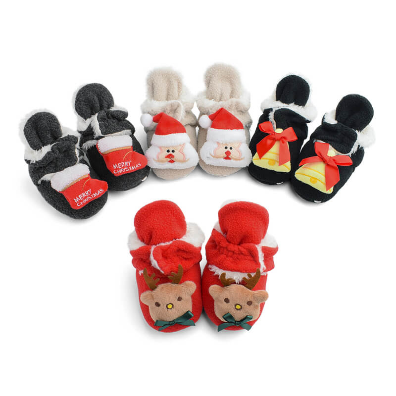 Baby Christmas Cotton Shoes Soft-soled Toddler Shoes