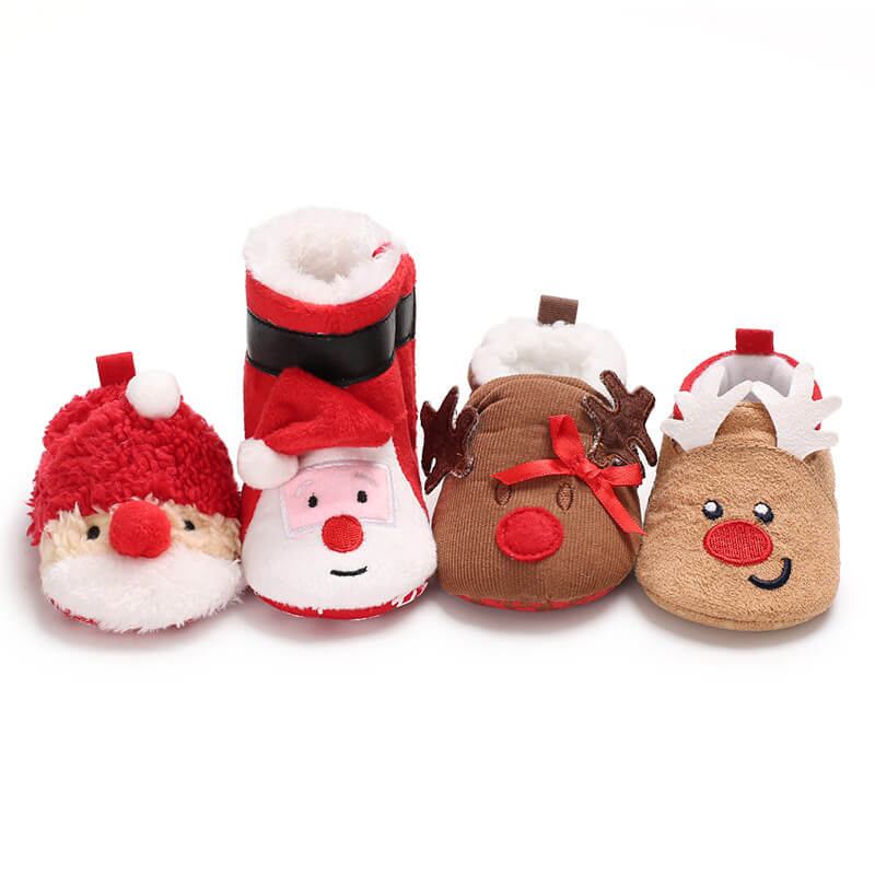 Christmas Baby Warm Boots Soft Boots Slippers