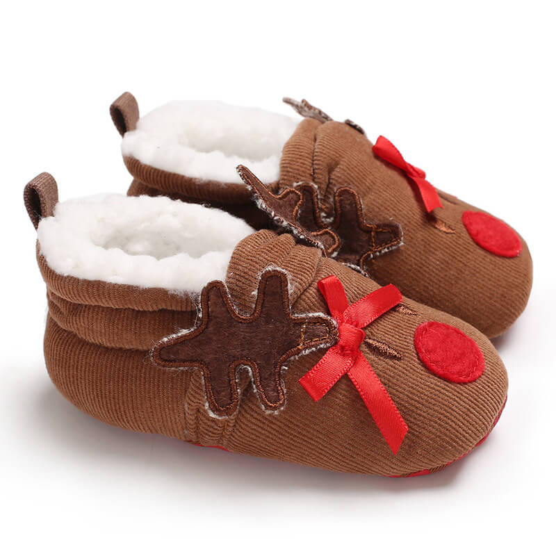 Christmas Baby Warm Boots Soft Boots Slippers