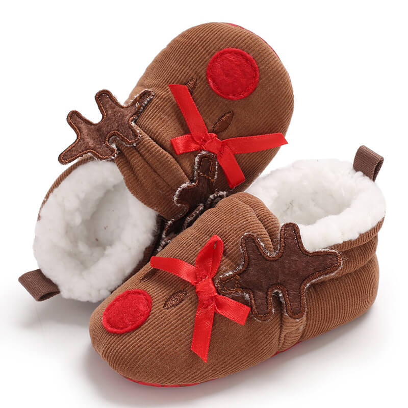 Christmas Baby Warm Boots Soft Boots Slippers