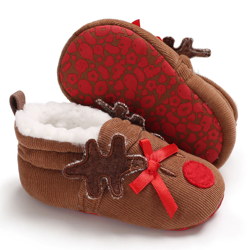 Christmas Baby Warm Boots Soft Boots Slippers