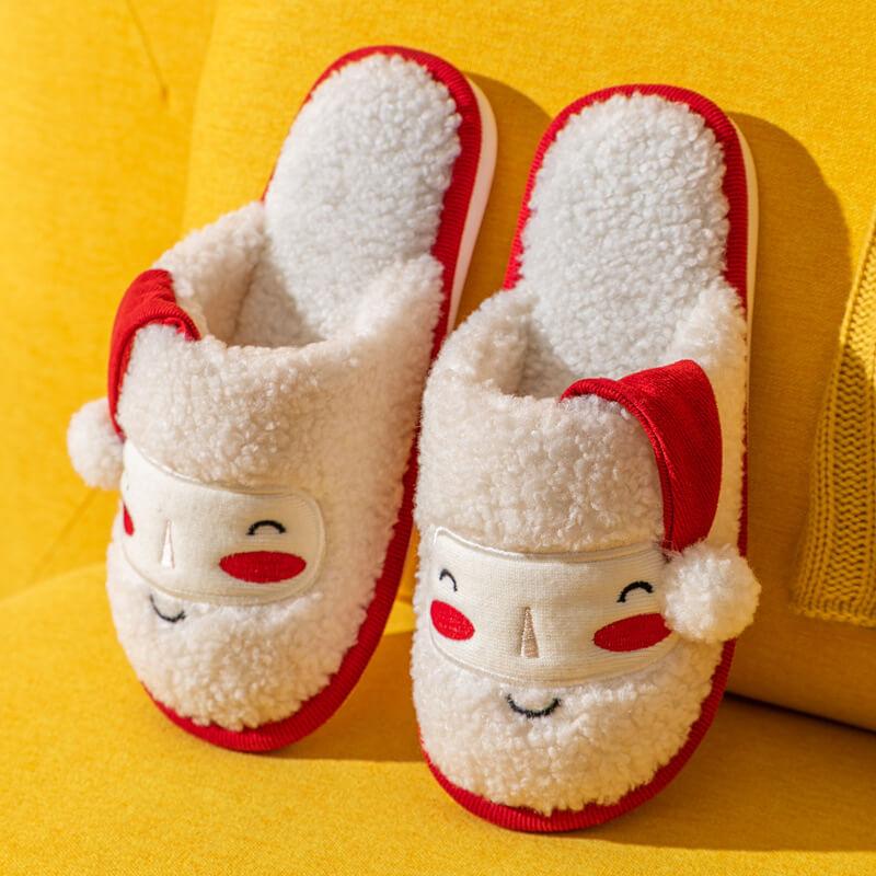 Hot Sale Christmas Anti-slip Cotton Couple Slippers