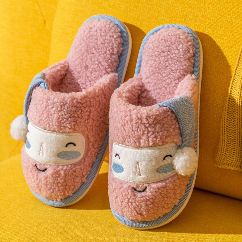 Hot Sale Christmas Anti-slip Cotton Couple Slippers