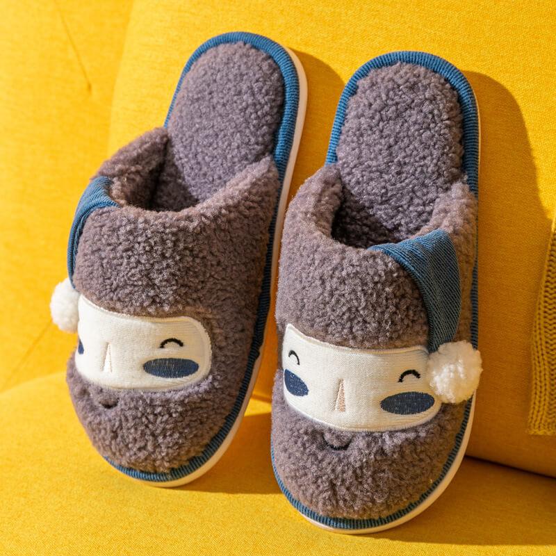 Hot Sale Christmas Anti-slip Cotton Couple Slippers