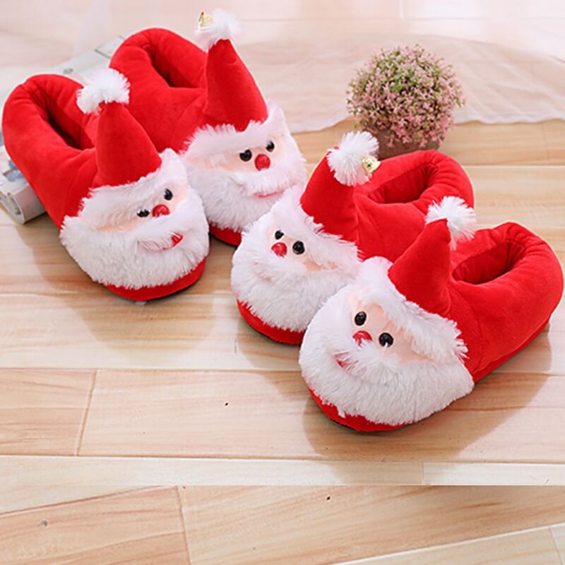 Santa Claus Doll Couples Warm Slippers