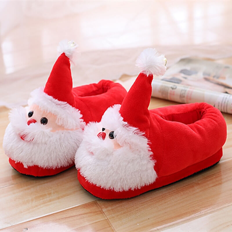 Santa Claus Doll Couples Warm Slippers