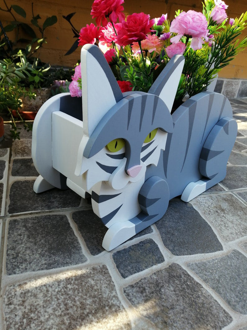 Cat Planter-Garden Lovely Decor