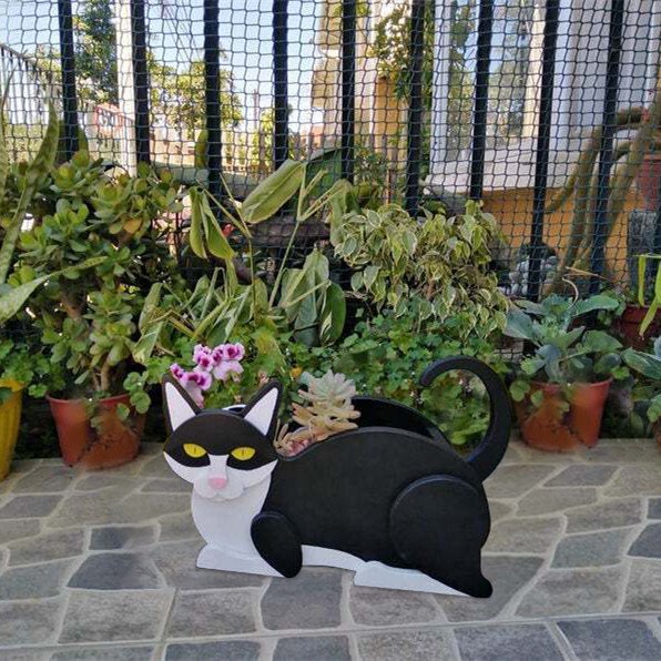 Cat Planter-Garden Lovely Decor