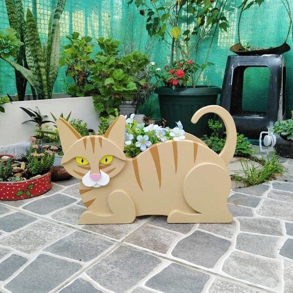 Cat Planter-Garden Lovely Decor