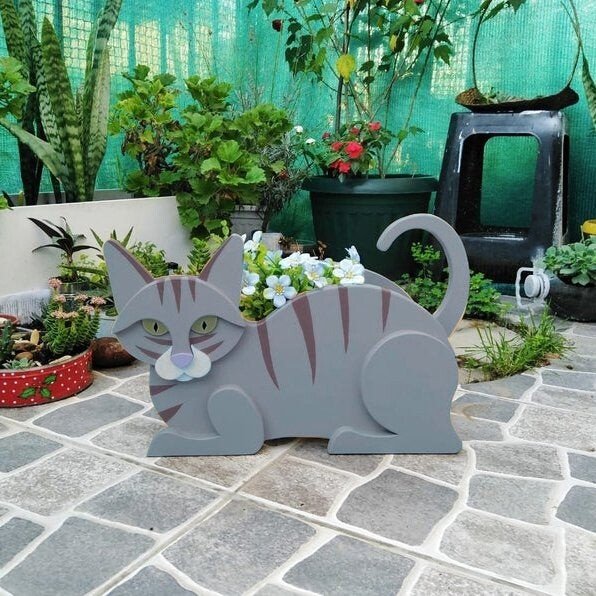 Cat Planter-Garden Lovely Decor