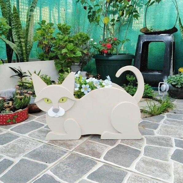 Cat Planter-Garden Lovely Decor