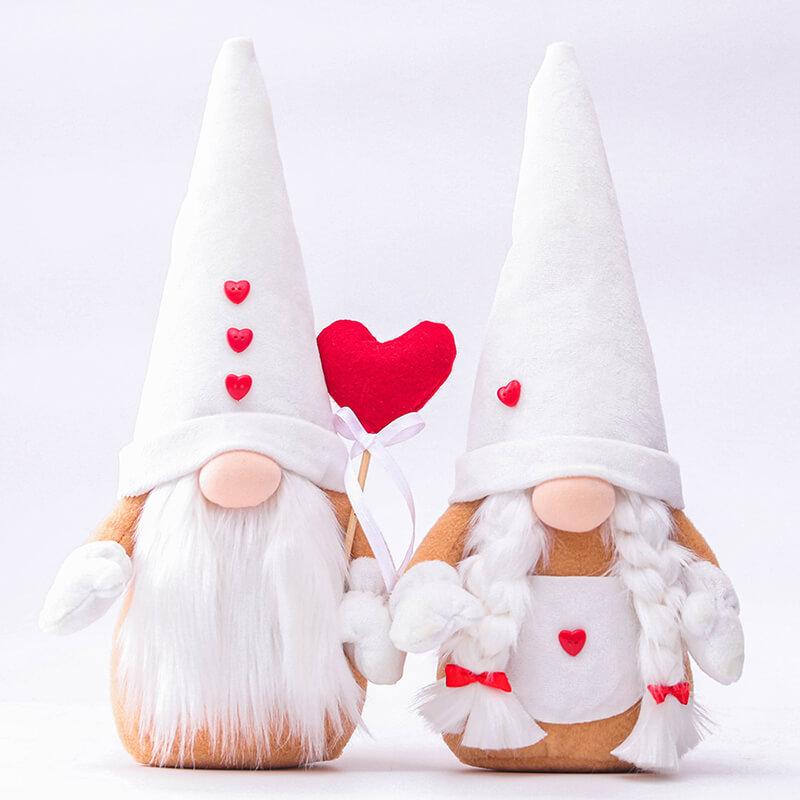 Christmas Couple Doll Holiday Party Decoration Cute Santa Plush Doll