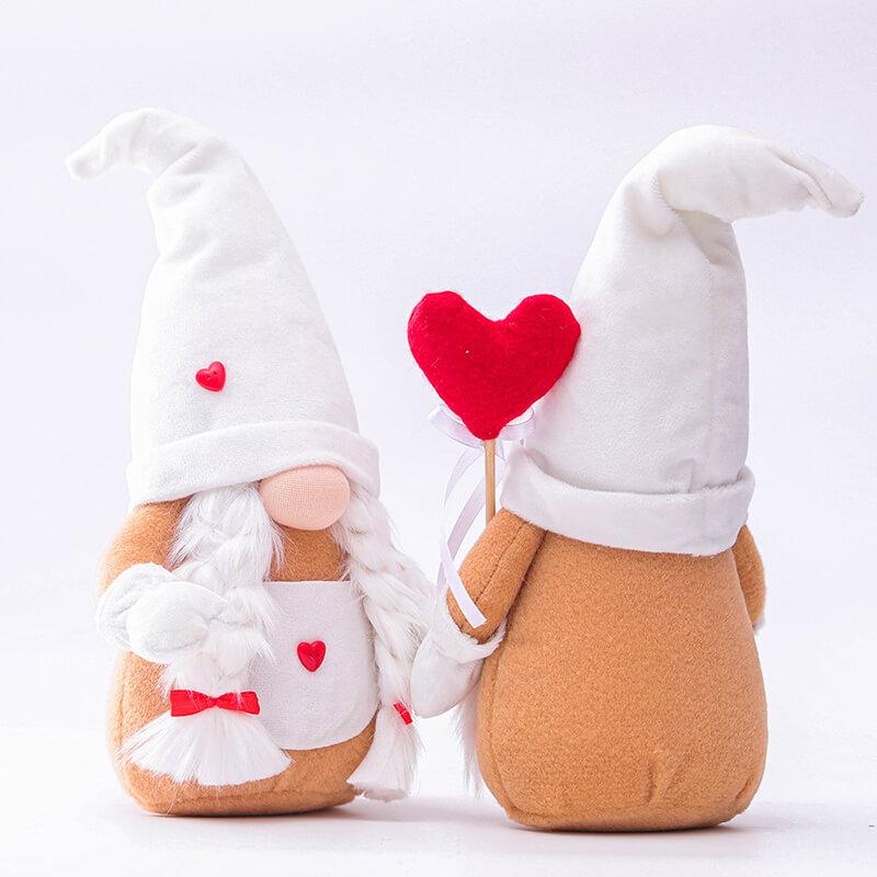 Christmas Couple Doll Holiday Party Decoration Cute Santa Plush Doll