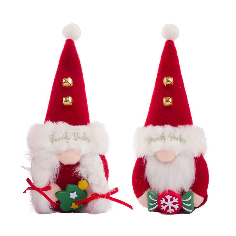 Santa Claus Ornaments Holiday Party Couple Doll