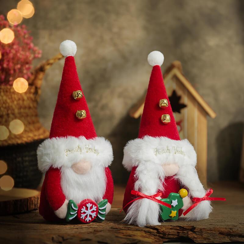 Santa Claus Ornaments Holiday Party Couple Doll