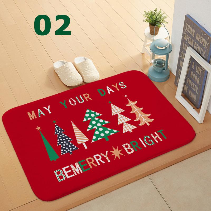 32 Styles Floormat for Christmas Holiday Kitchen Entryway Bathroom Door Mat Christmas Decorations Gift