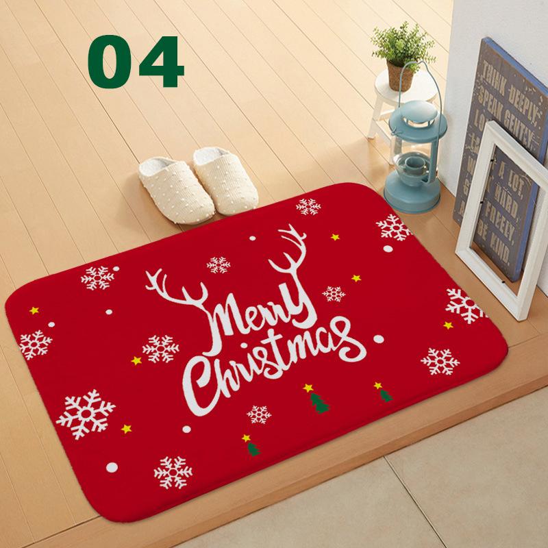 32 Styles Floormat for Christmas Holiday Kitchen Entryway Bathroom Door Mat Christmas Decorations Gift