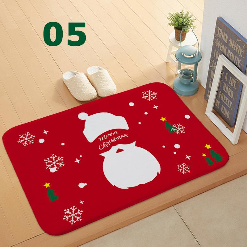 32 Styles Floormat for Christmas Holiday Kitchen Entryway Bathroom Door Mat Christmas Decorations Gift