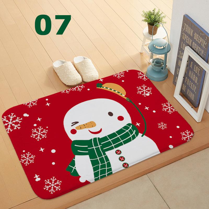 32 Styles Floormat for Christmas Holiday Kitchen Entryway Bathroom Door Mat Christmas Decorations Gift