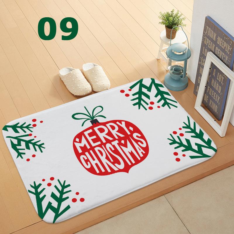 32 Styles Floormat for Christmas Holiday Kitchen Entryway Bathroom Door Mat Christmas Decorations Gift