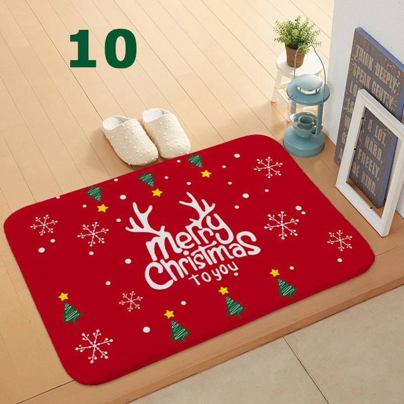 32 Styles Floormat for Christmas Holiday Kitchen Entryway Bathroom Door Mat Christmas Decorations Gift