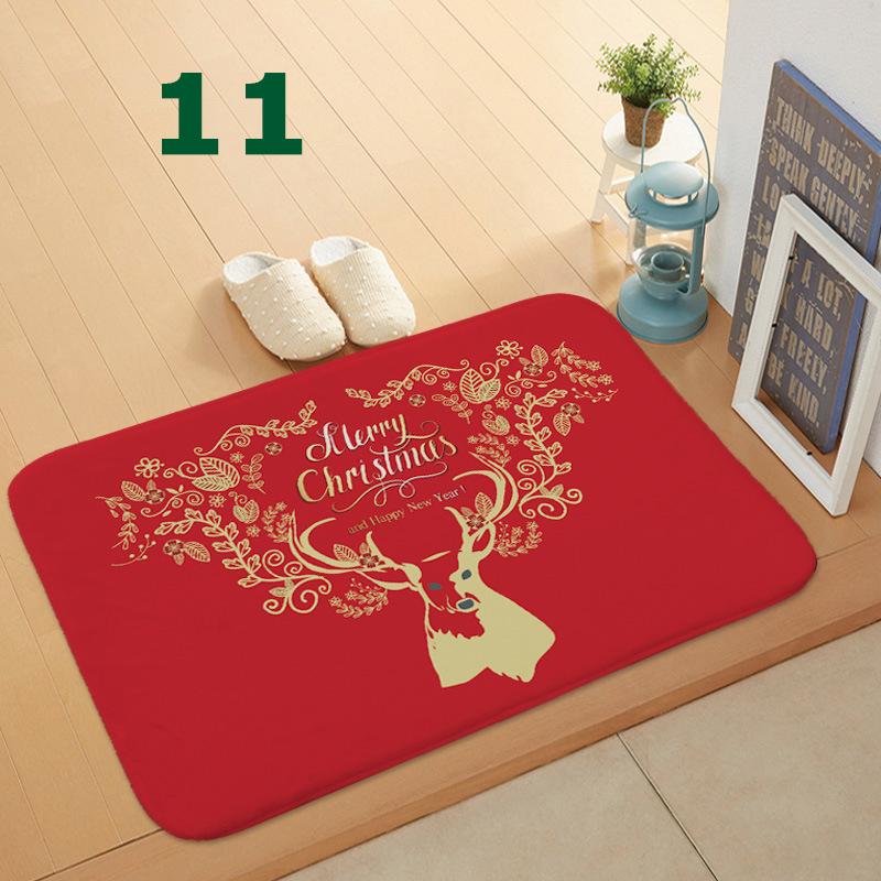 32 Styles Floormat for Christmas Holiday Kitchen Entryway Bathroom Door Mat Christmas Decorations Gift