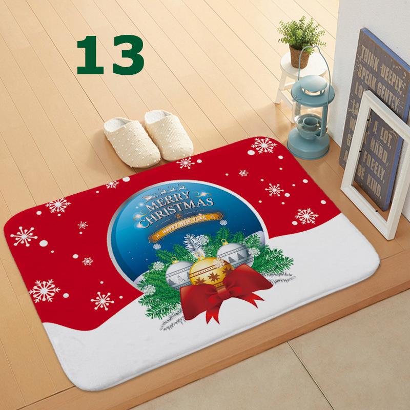 32 Styles Floormat for Christmas Holiday Kitchen Entryway Bathroom Door Mat Christmas Decorations Gift