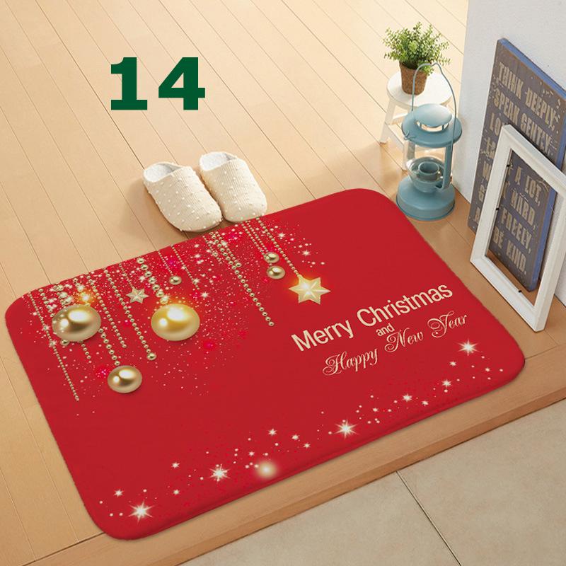 32 Styles Floormat for Christmas Holiday Kitchen Entryway Bathroom Door Mat Christmas Decorations Gift