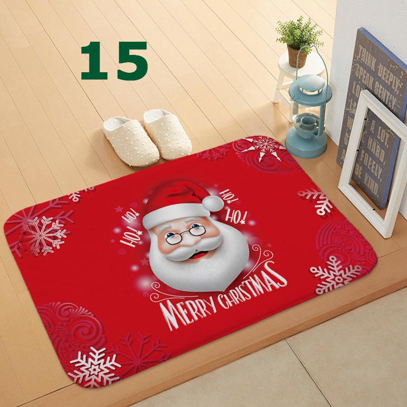 32 Styles Floormat for Christmas Holiday Kitchen Entryway Bathroom Door Mat Christmas Decorations Gift