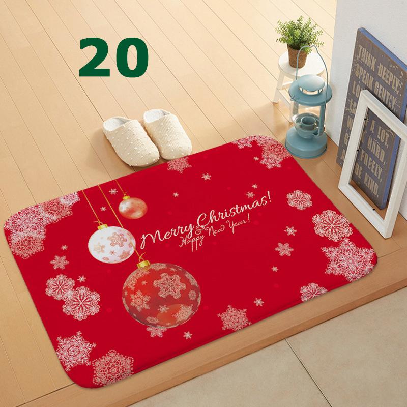 32 Styles Floormat for Christmas Holiday Kitchen Entryway Bathroom Door Mat Christmas Decorations Gift